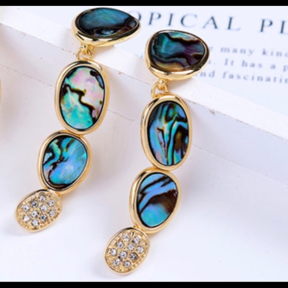 Eye Pop Supply Jewelry - Faux Stone Dangle Statement Earrings